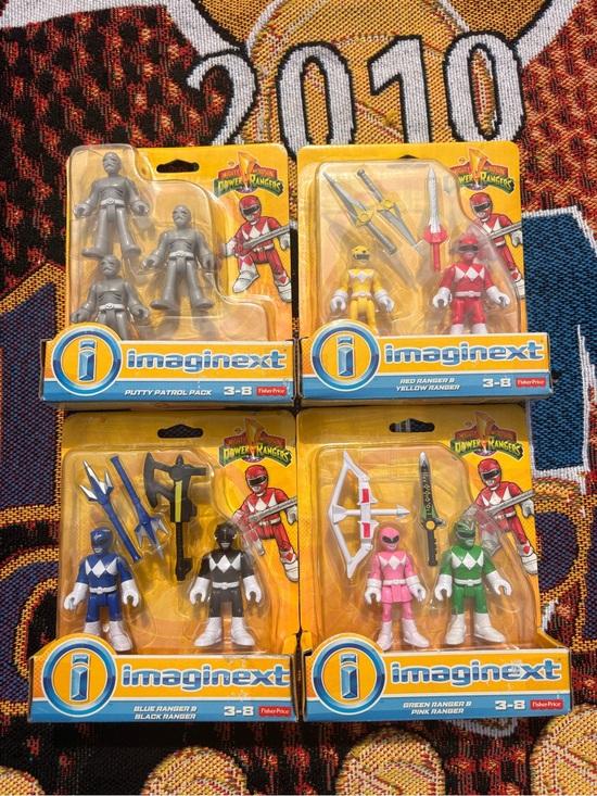 Fisher-Price Other - Power Rangers 4-Pack Action Figure Set - Multicolor
